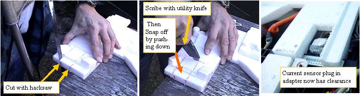 Notching the MPI foam 