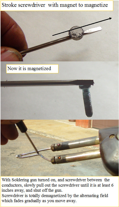 Soldering iorn degausser