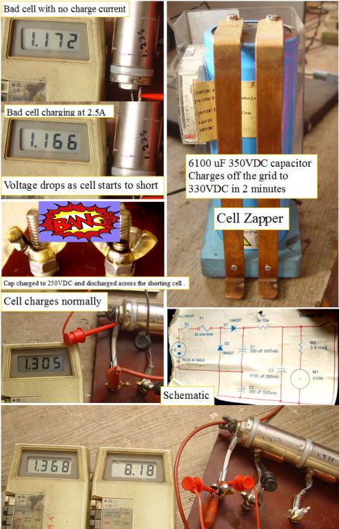 failure mode #1 Shorted Cell and the cell  Zapper fix?