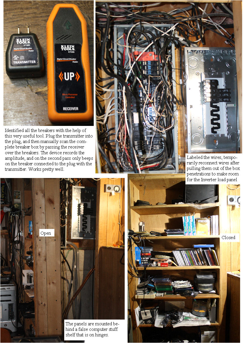 Identifing the wires, and mounting the Inverter panel