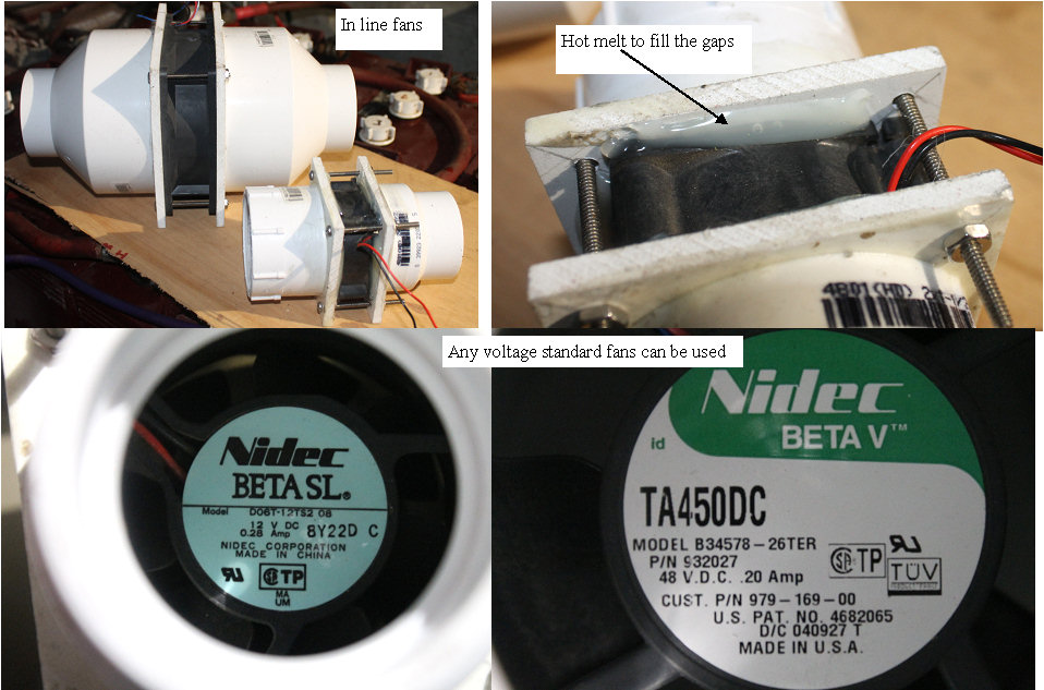 making a ducted blower from a computer fan