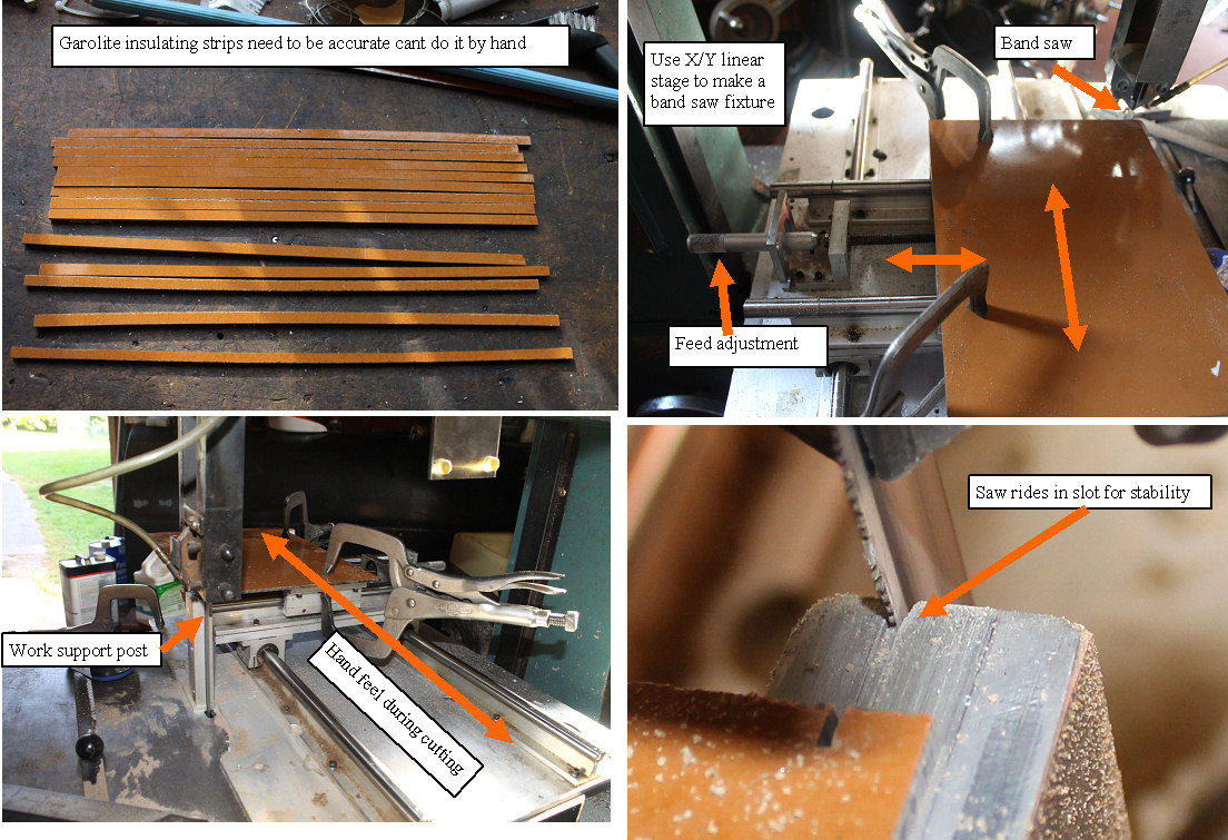 Making the 50 insulating strips