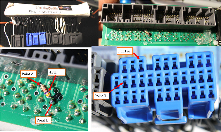 Installing the resistor