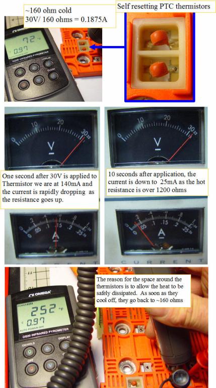 The PTC thermistors
