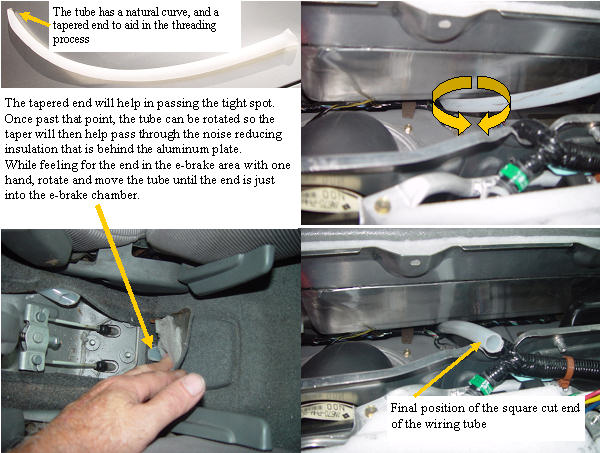 Install rear wiring tube