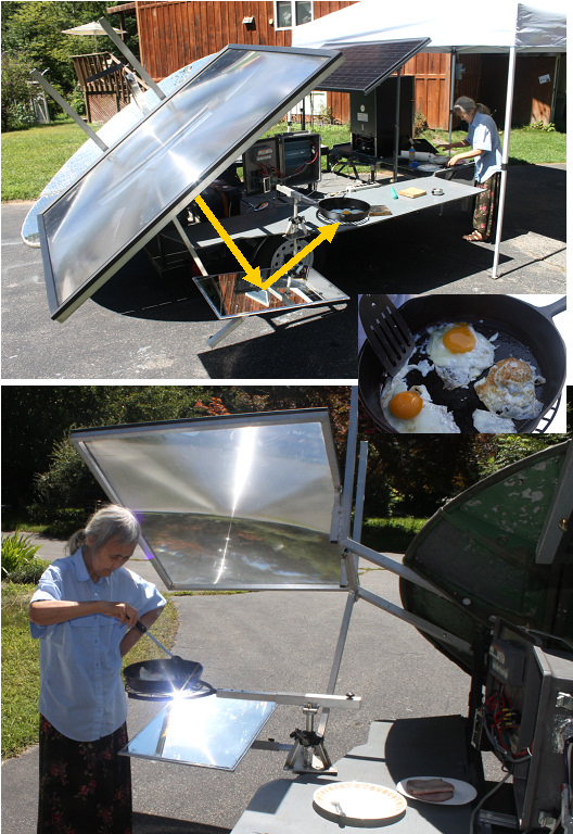 Sue Dabrowski (my better half) makes some solar eggs 