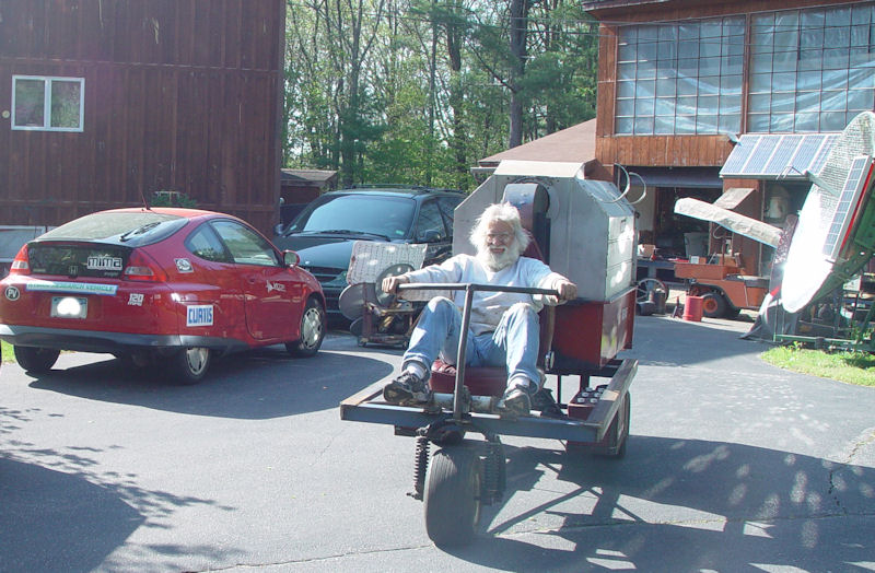 Replacing gasoline with solar electric lawn equipment