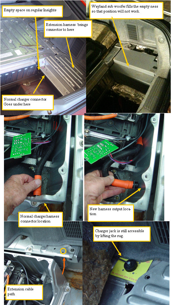 Sub woofer in charger output area