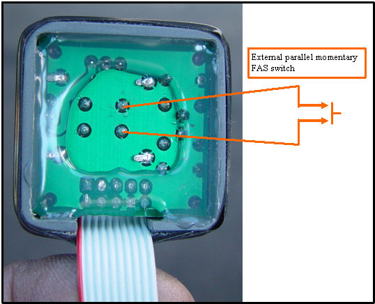 External parallel FAS switch on the joysticks