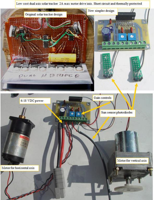 Designing a simpler and lower cost solar tracking amplifier