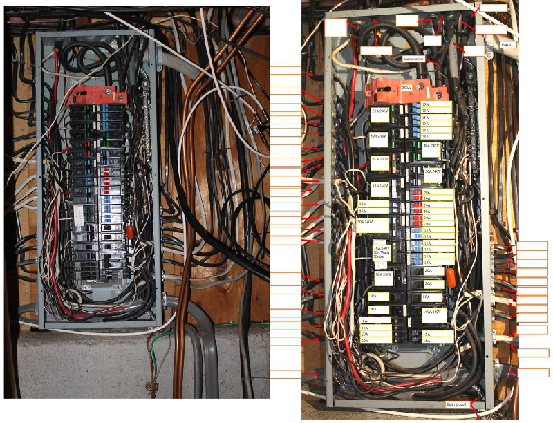 making the connection to the existing wiring