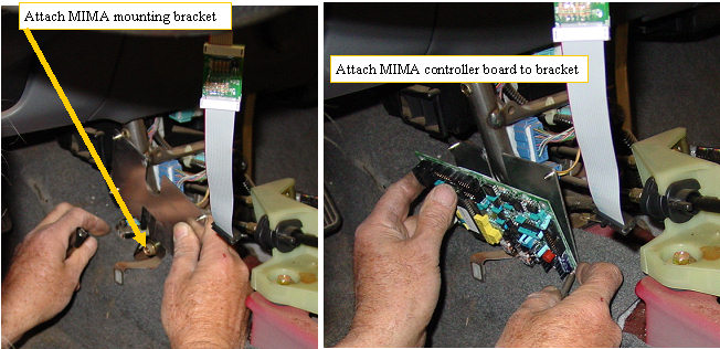 5. Mounting the MIMA system in  the car.