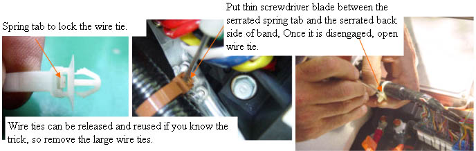 Wire ties Can be saved if you know the trick