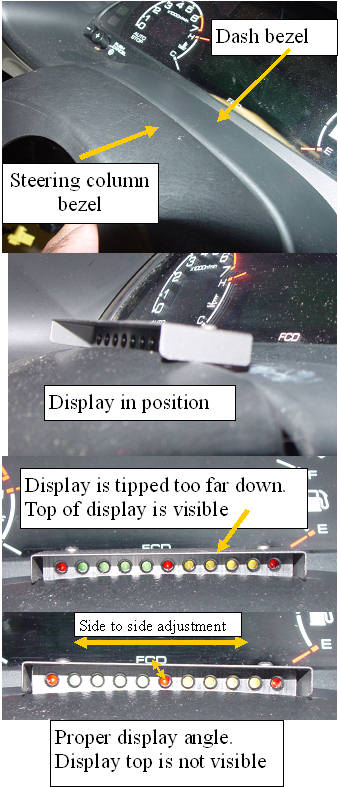 12. Mounting the low profile display